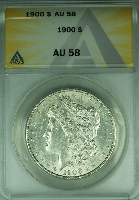 1900 Morgan Silver Dollar $1 Coin ANACS AU-58  (45E)