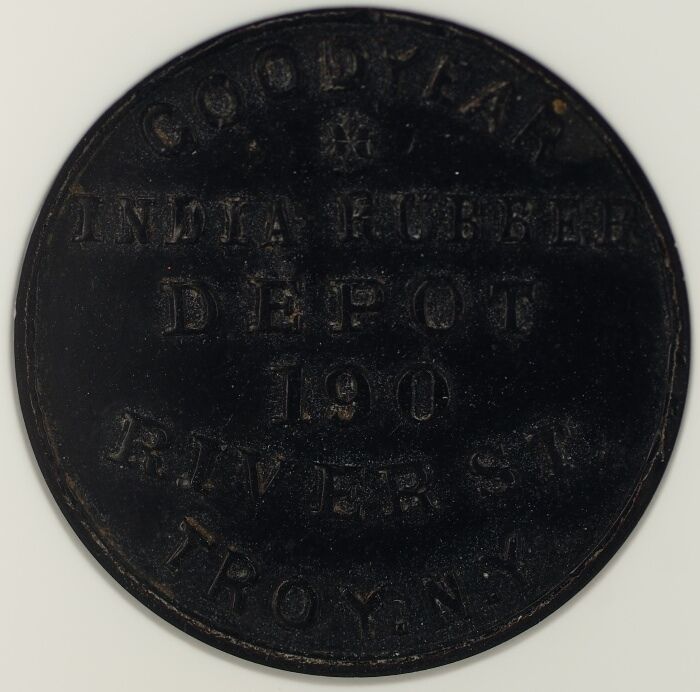 1861-65 Troy NY 1 Cent Civil War Store Token F-890C-2H NGC MS-62 Fred A Plum