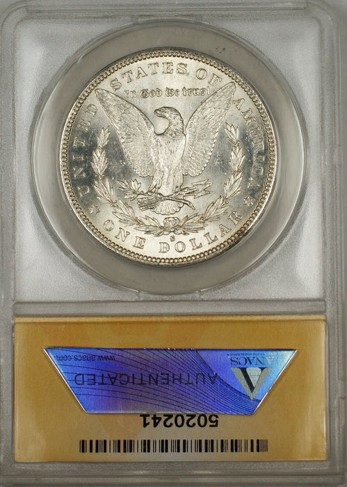 1882-S Morgan Silver Dollar $1 ANACS MS-62 (Better Coin) (6A)