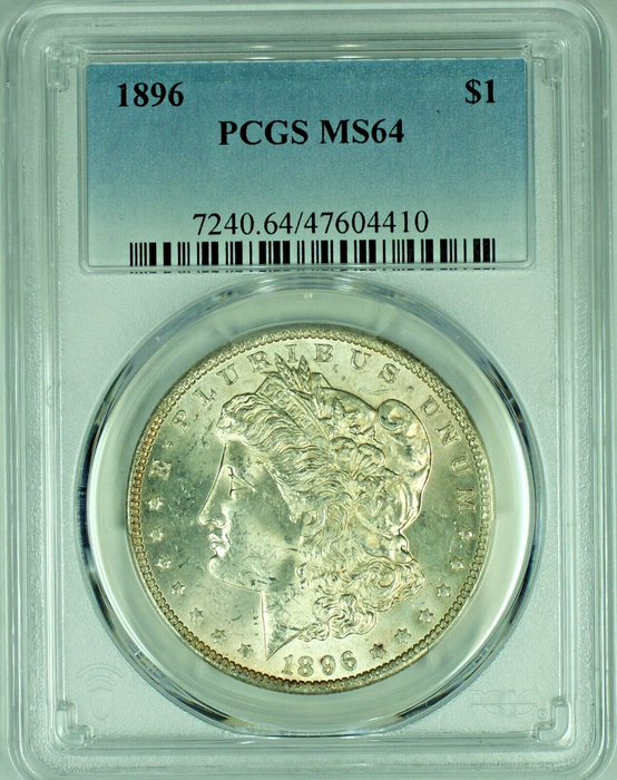 1896 Morgan Silver Dollar PCGS MS 64 48