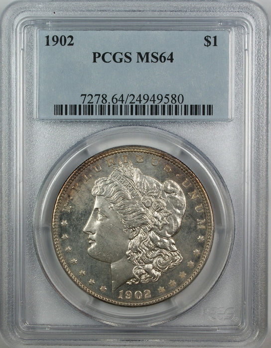 1902 Morgan Silver Dollar, PCGS MS-64, (Semi PL) JT