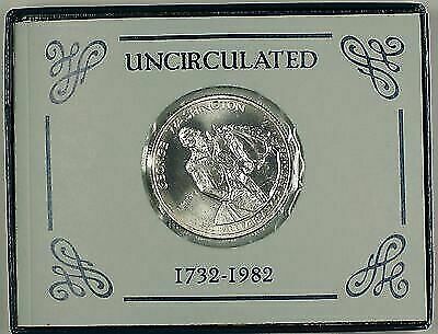 1982 George Washington Commemorative UNC Silver Half Dollar Coin as Issued