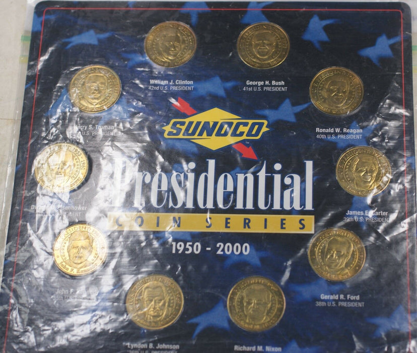 1950-2000 Presidential Sunco Series 10 Brass UNC Medals Truman through Bush