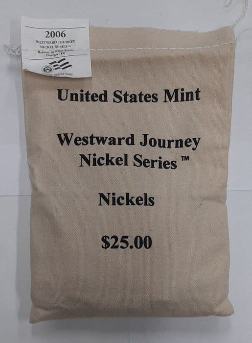 2006-D Jefferson Nickel Return to Monticello BU Bag - 500 Coins in Mint Bag