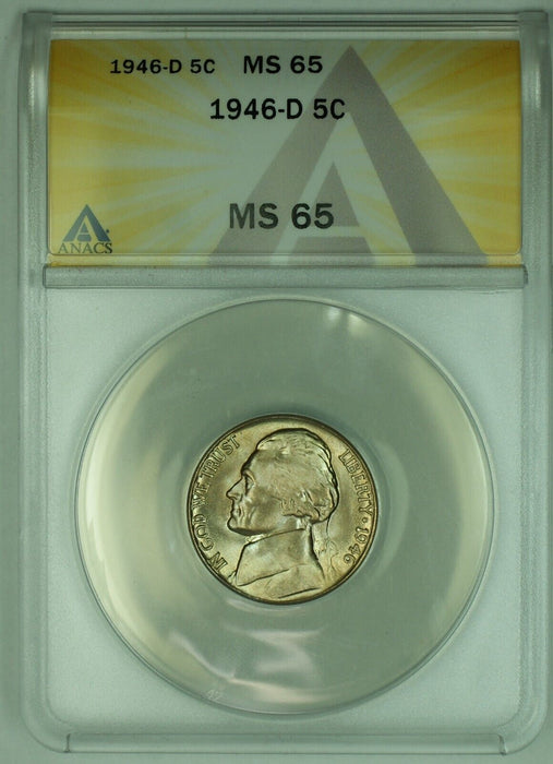 1946-D Jefferson Nickel 5C ANACS MS 65 (51)