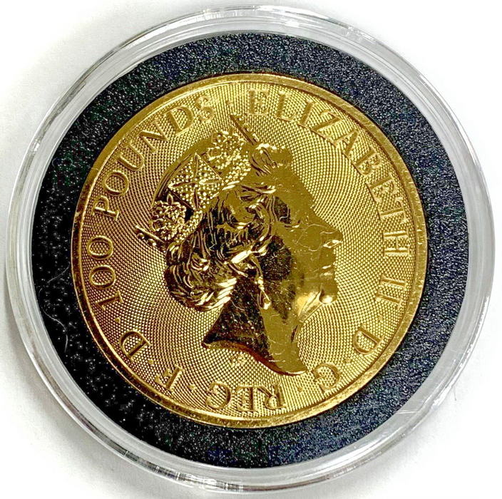 2021 100 Pound David Bowie 1OZ Gold Coin 999.9 Fine, Elizabeth II