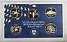 1999 US Mint Clad Proof State Quarters Set 5 Gem Coins w/ Box & COA