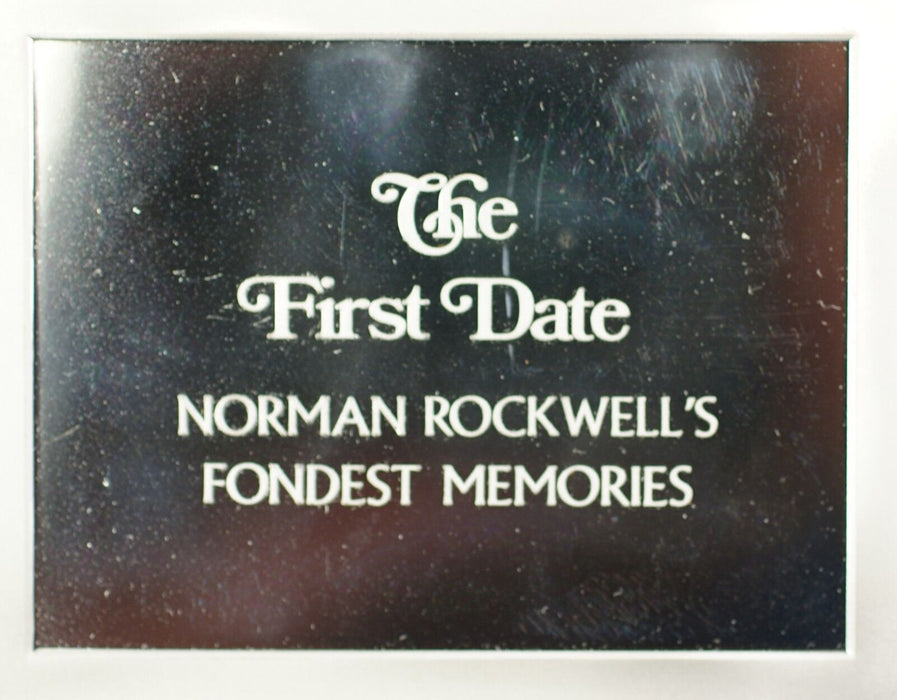 Norman Rockwell Fondest Memories The First Date Sterling Silver Proof Ingot