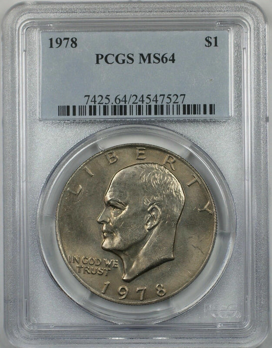 1978 Eisenhower  Ike Dollar $1 Coin PCGS MS64 (BR-39 J)