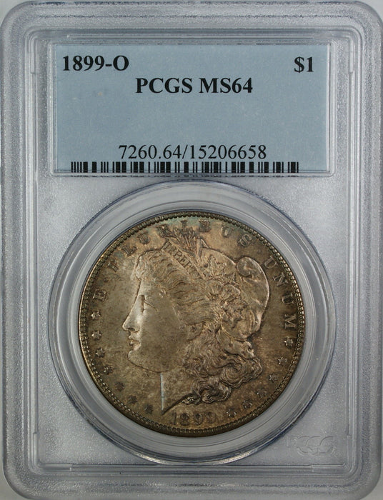 1899-O Morgan Silver Dollar, PCGS MS-64, Beautiful Toning