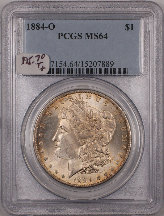 1884-O Morgan Silver Dollar $1 PCGS MS-64 Toned (Better Coin) (7O)