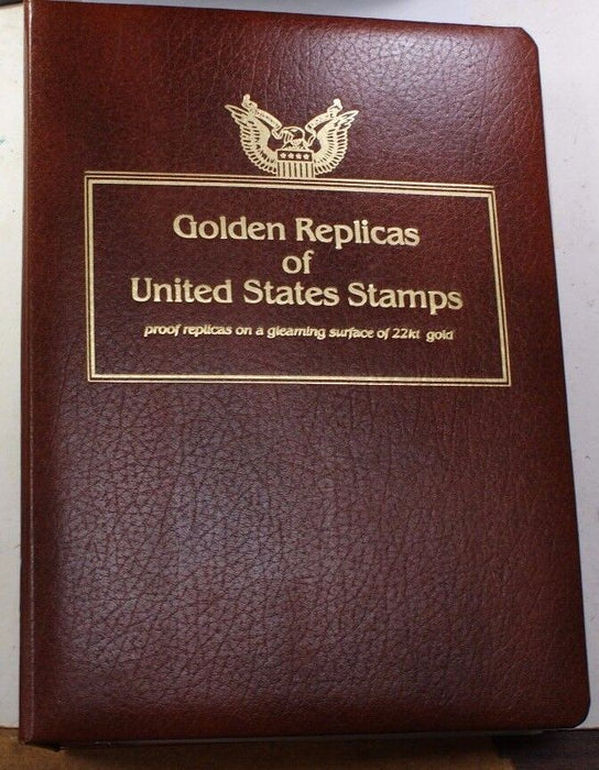 Golden Replicas & FDCs of US Stamps Postal Commem. '89-'91 70 Total W/ Info