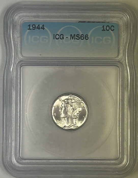 1944 Mercury Silver Dime 10c Coin ICG MS 66 (54) C