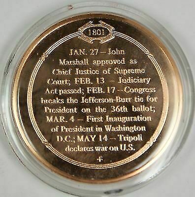 Bronze Proof Medal Election of Jefferson Decided By Congress Feb 17, 1801