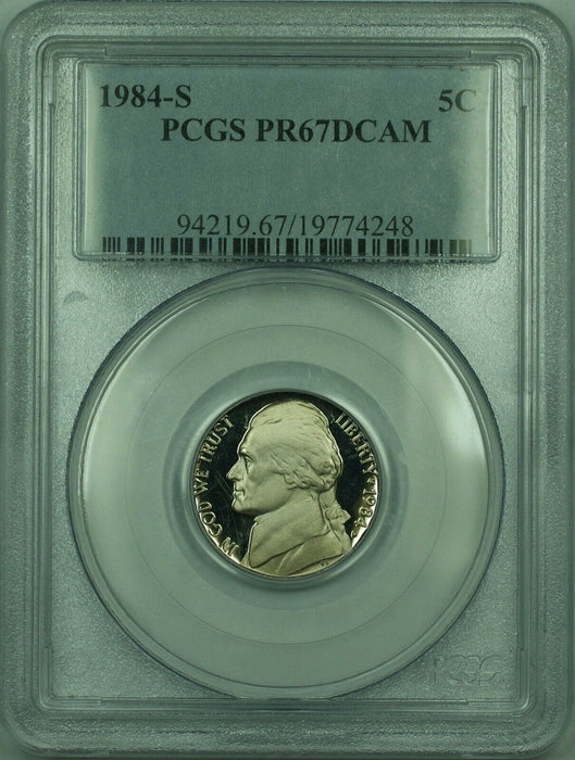 1984-S Jefferson Nickel 5c PCGS PR67DCAM (30)