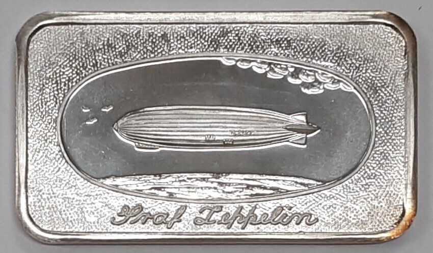 Liberty Mint 1 Troy Oz .999 Fine Silver Bar - Graf Zeppelin  SB 29