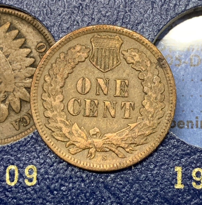 1857-1909 Flying Eagle & Indian Head Cent Set-Whitman Deluxe Album (A)