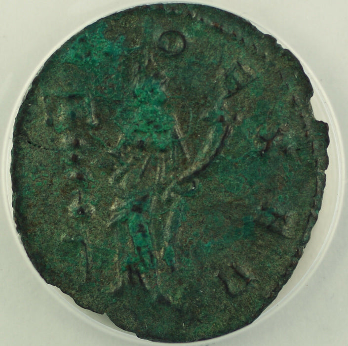 AD 270 Roman Antoninianus Billon Coin Quintillus Milan Mint ANACS AU-55 AKR