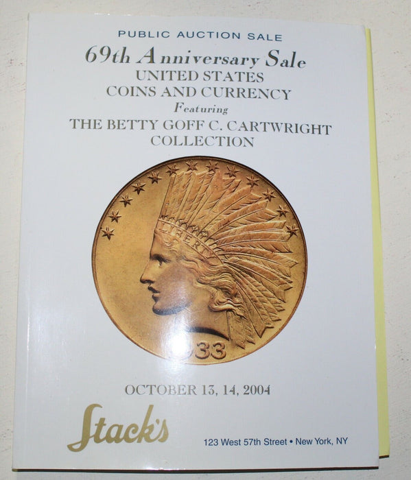Stack's Coin Auction Catalog 69th Anniversary Sale October 2004 NY WW5FF