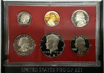 1981-S US Mint Proof Set 6 Gem Coins in Original Mint Packaging
