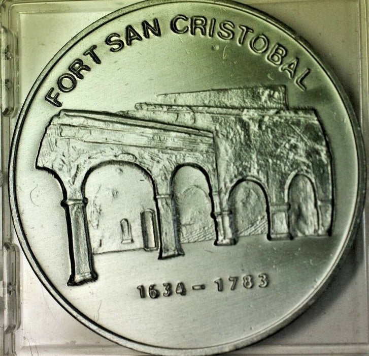 San Juan Puerto Rico National Historic Site Commemorative UNC Souvenir Medal COA