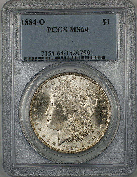 1884-O Morgan Silver Dollar $1 PCGS MS-64 (Better Coin) (7R)