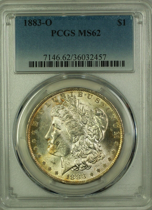 1883-O Morgan Silver Dollar $1 PCGS MS-62 Lightly Toned (Better Coin) (14H)