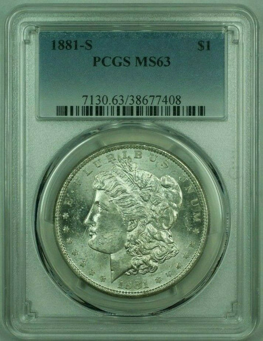 1881-S Morgan Silver Dollar S$1 PCGS MS-63 B (25)