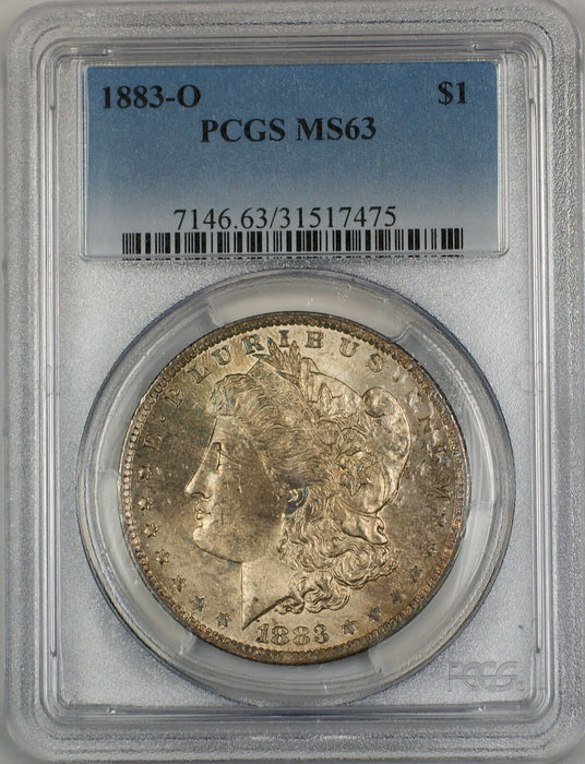 1883-O Morgan Silver Dollar $1 Coin PCGS MS-63 Toned (2C)