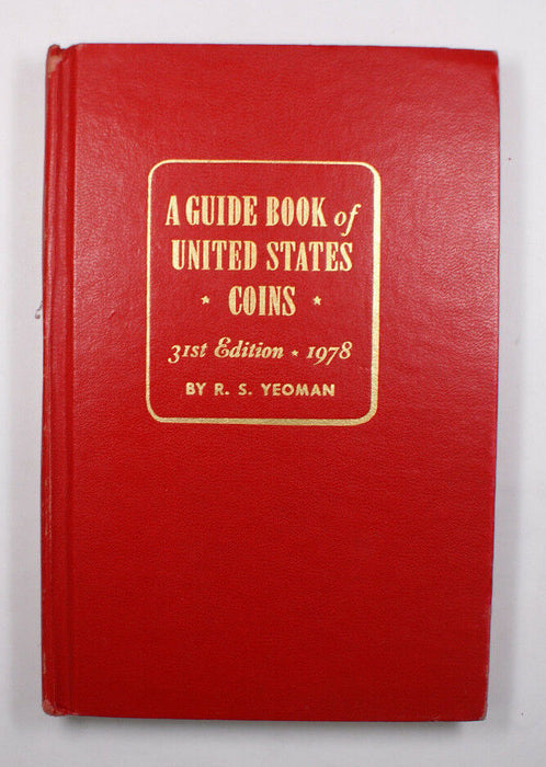 1978 Red Book A Guide Book of United States Coins Price Guide 31st Edition