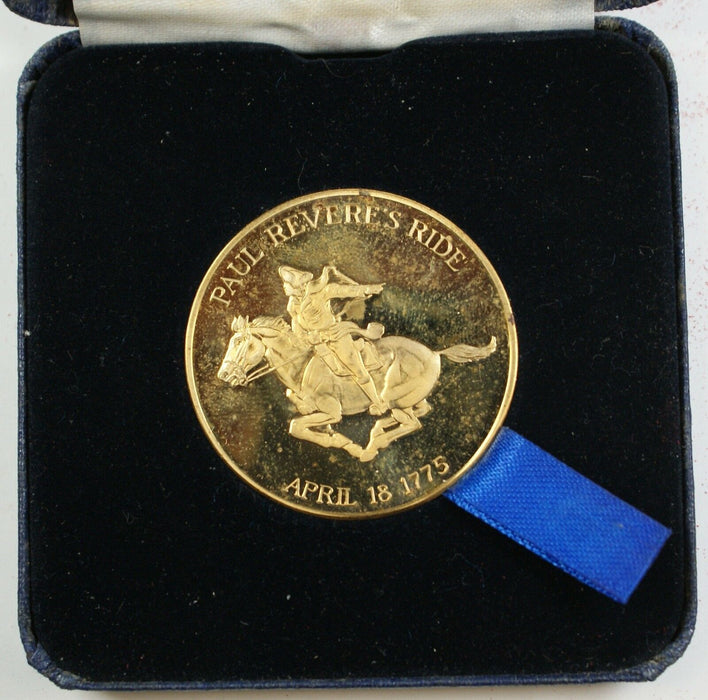 Medal Celebrating the Paul Revere's Ride, W/ The Old North Church on the Reverse