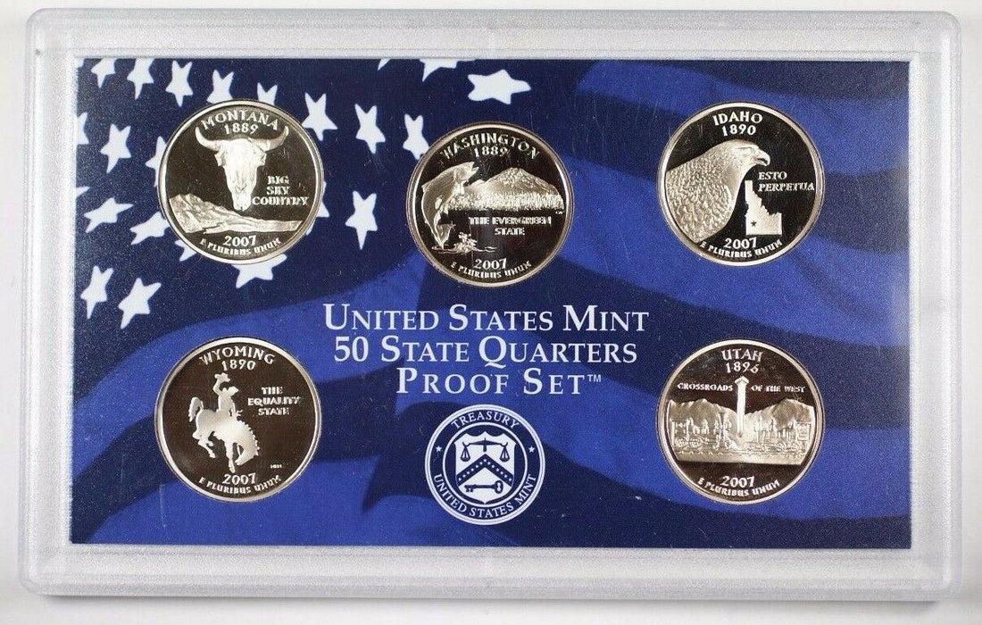 2007 United States State Quarters Proof Set GEM Coins NO Box NO COA