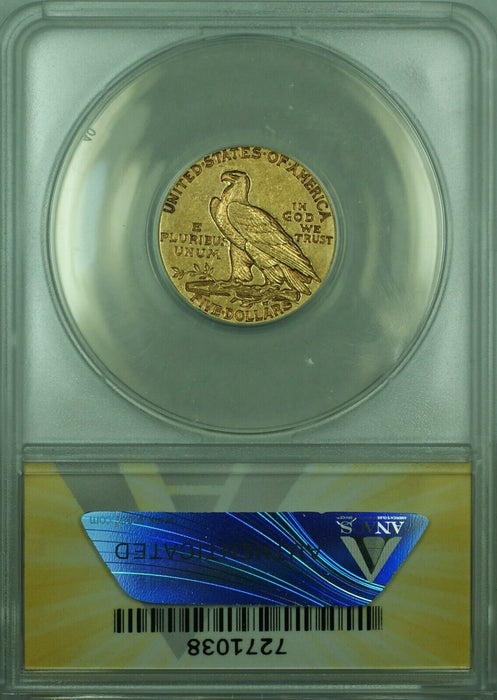 1909-D Indian Half Eagle $5 Gold Coin ANACS AU-55