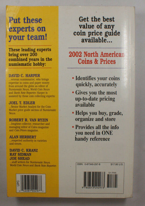 2002 North American Coins And Prices  11th Edition