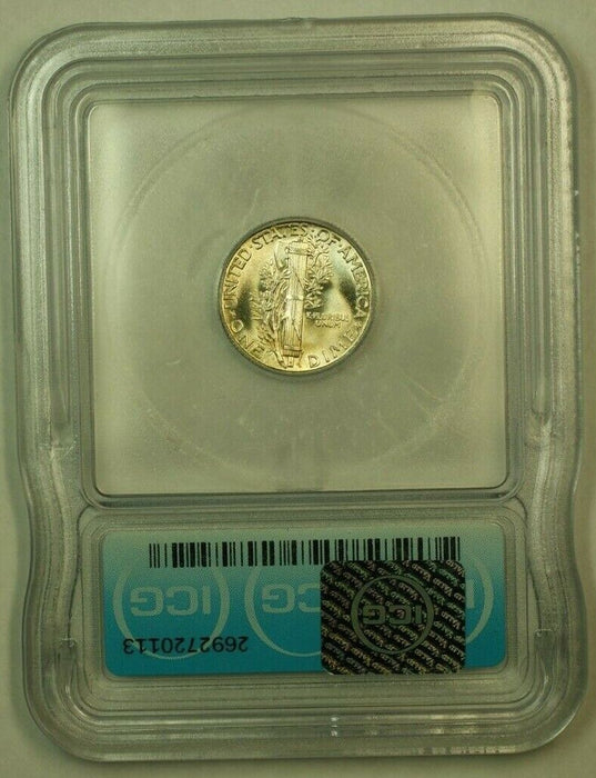 1944 Silver Mercury Dime 10c Coin ICG MS-65 K
