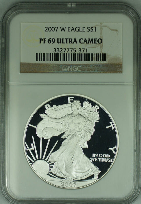 2007-W American Proof Silver Eagle $1 NGC PF 69 Ultra Cameo (49)