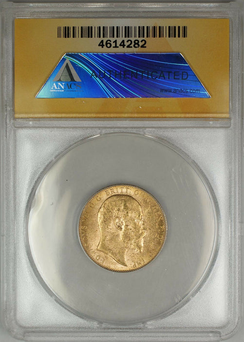 1909-P Australia Sovereign Gold Coin ANACS MS-62 (A AMT)