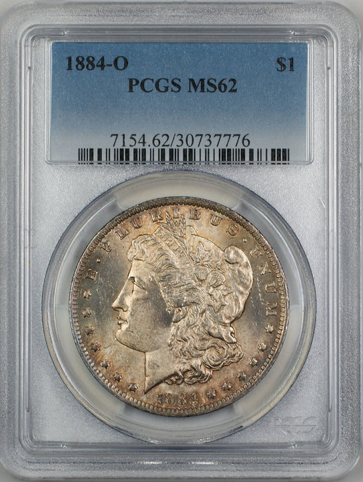 1884-O Morgan Silver Dollar $1 PCGS MS-62 Toned (Better Coin) (2F)