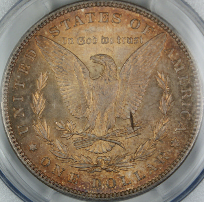 1898 Morgan Silver Dollar, PCGS MS-64, Bronze Toned, DGH