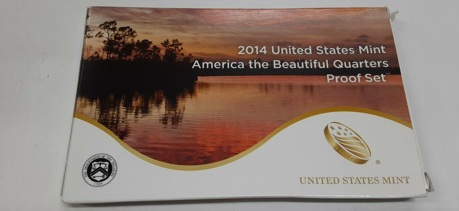 2014-S America the Beautiful Quarter Clad Proof Set in OGP