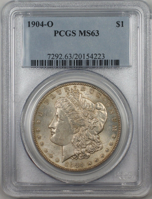 1904-O Morgan Silver Dollar $1 Coin PCGS MS-63 Toned (BR-26 H)