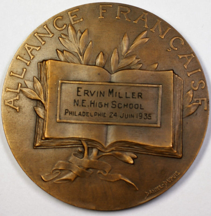 1935 Alliance Francaise Ervin Miller NE High School Philadelphia Pennslyvania