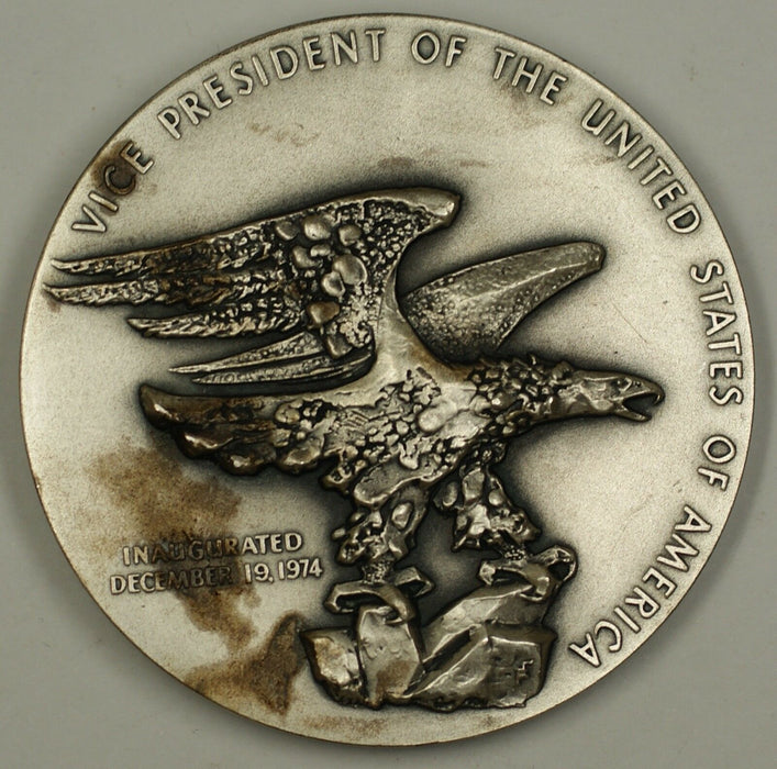 Nelson Aldrich Rockefeller Vice Presidential Large Silver Medal 5 ozt of .999