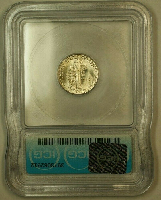 1940 Silver Mercury Dime 10c Coin ICG MS-66 (A)