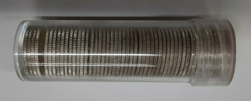 1960 Canada BU Roll Of 80% Silver 10 Cents 'Dimes'  50 Coins Total