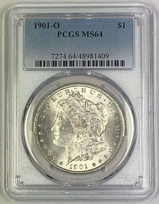 1901-O Morgan Silver $1 Dollar Coin PCGS MS 64 (6) J