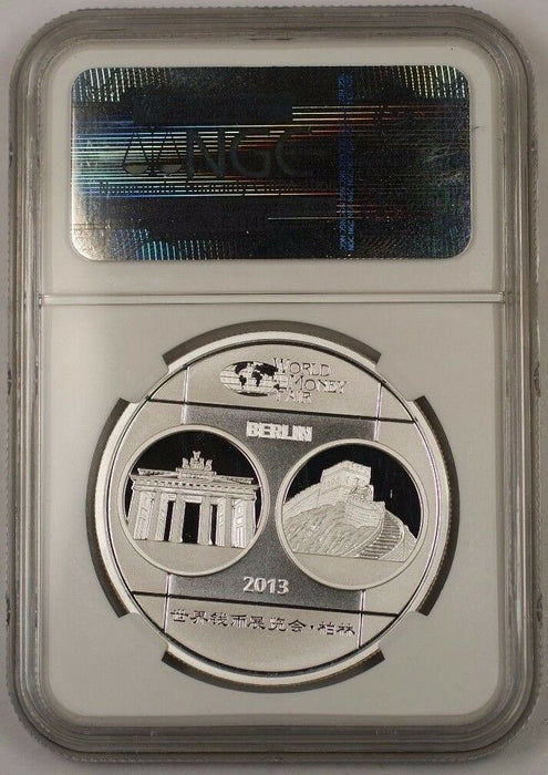 2013 China Silver Medal 1 Ozt .999 World Money Fair Berlin NGC PF-70 Ultra Cameo