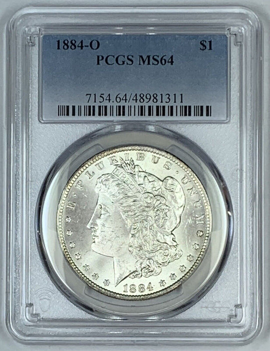 1884-O Morgan Silver $1 Dollar Coin PCGS MS 64 (7) B