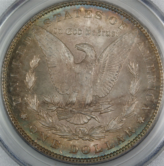 1897 Morgan Silver Dollar Coin $1 PCGS MS-63 Toned (B)