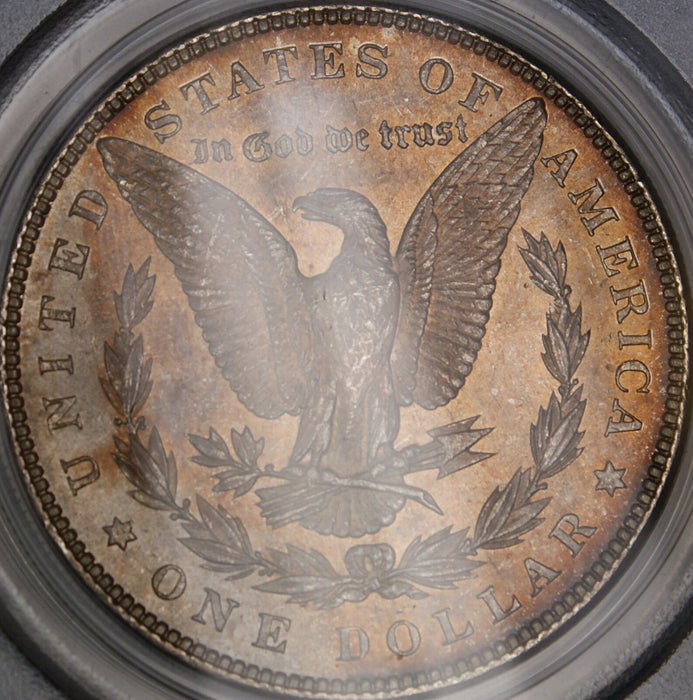 1885 Morgan Silver Dollar, PCGS MS-63, Beautifully Toned